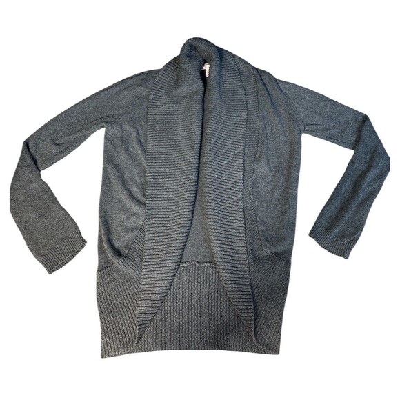 Victoria’s Secret Women’s Open From Charcoal Gray Cardigan Long Sleeve Size XS - Picture 1 of 4